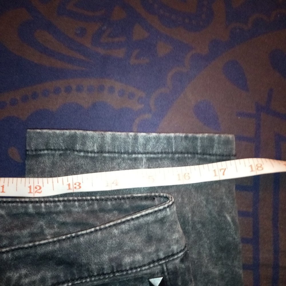 Mango Acid Wash Y2K Studded Jeans in Black, Sz 10 NWOT - Picture 6 of 7